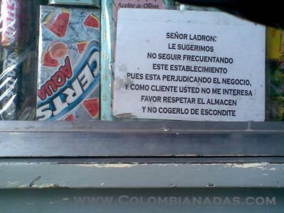 Mensaje ladron
