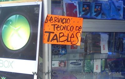 Servicio tables
