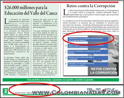 La corrupción una prioridad en el Valle?
Parece que al Gobernador del Valle lo traicionó el subconsciente
Keywords: Valle del cauca;corrupcción;gobernación del valle;ubeimar delgado